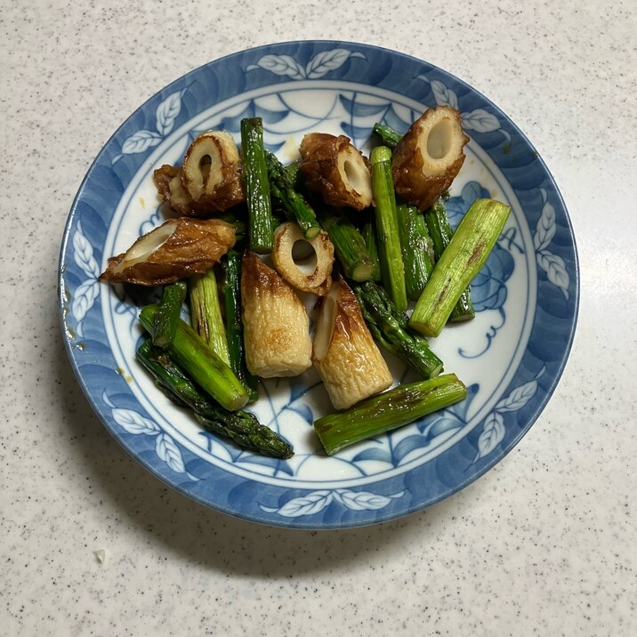 ちくわとアスパラ炒め